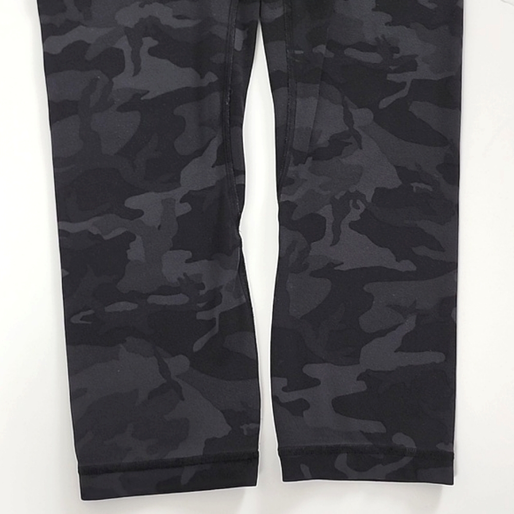 Lululemon Align Crop Legging Incognito Camo Black Grey Nulu High Rise Size 4 - Picture 4 of 11